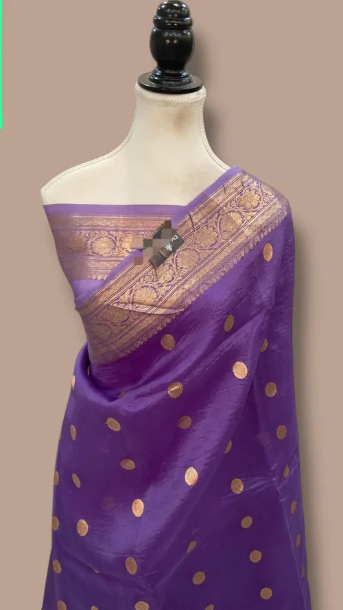  Royal Zari Weave Organza Saree